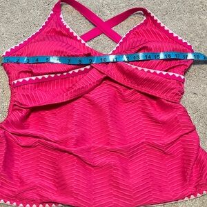 Womens Tankini Pink XL Bathing Suit Top